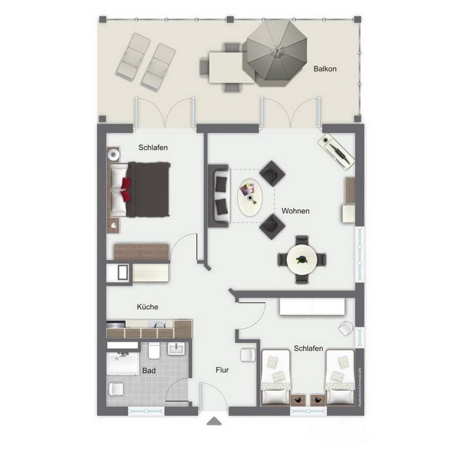 Likedeeler II Wohnung 03 博尔滕哈根 外观 照片